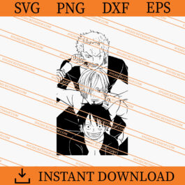 Luffy Sanji And Zoro SVG, Luffy SVG, Sanji SVG, Zoro SVG