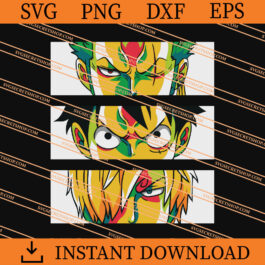 Monster Trio One Piece SVG, One Piece SVG, Luffy SVG