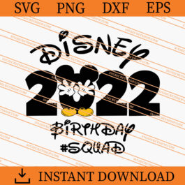 Disney Birthday Squad 2022 SVG, Disney Birthday SVG