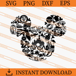 Florida Mickey Mouse Ear SVG, Mickey Mouse Ear SVG