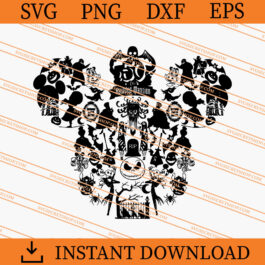 Halloween Mickey ears SVG