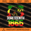 Juneteenth 1865 Black Woman SVG