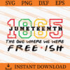 Juneteenth 1865 The One Where We were Free Ish SVG