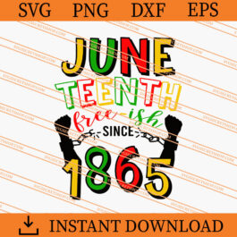 Juneteenth Free Ish Since 1865 SVG