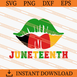 Juneteenth Lips SVG