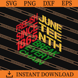 Juneteenth Vector Box SVG