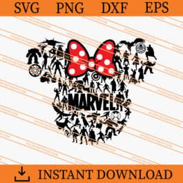 Marvel Superhero Minnie Mouse SVG