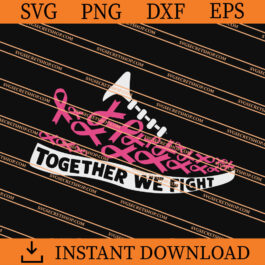 Running Shoe Breast Cancer SVG
