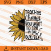Teach The Change You want To See In The World SVG