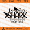 Teacher Shark SVG, Teacher SVG, Shark SVG, Animal SVG 1 Teacher Shark SVG