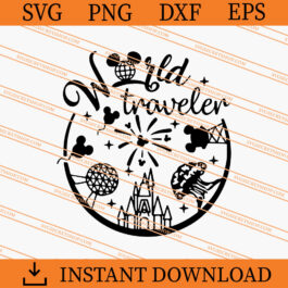World Traveler SVG, Disney SVG, Disney Mickey SVG