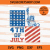 4th Of July SVG, American Flag SVG, Statue of Liberty SVG 1 4th Of July SVG