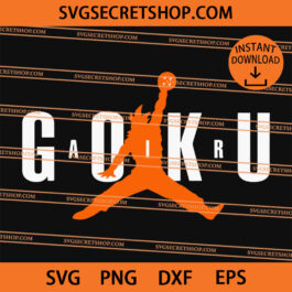 Air Goku SVG, Son Goku SVG, Cartoon SVG, Goku SVG