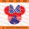Disney American Flag Minnie SVG, Disney SVG 1 Disney American flag Minnie SVG