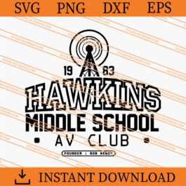 Hawkins Middle School Stranger Things SVG, Stranger Things SVG