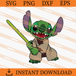 Stitch Jedi SVG, Stitch SVG, Star Wars SVG, Obi-Wan Kenobi SVG