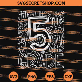 5th Grade Typography Team SVG