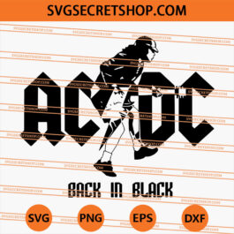 AC DC Back in Black SVG