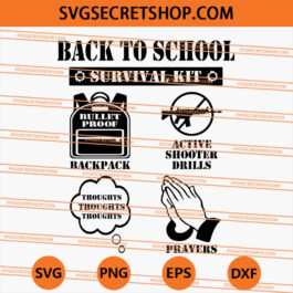 Back to School Survival Kit SVG