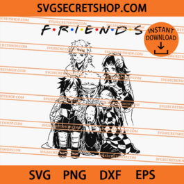 Demon Slayer Friends SVG, Demon Slayer SVG