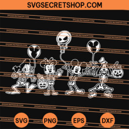 Disney Characters Halloween SVG