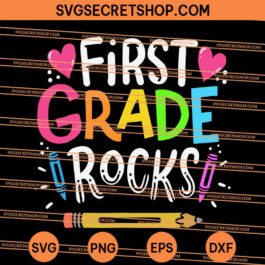 First Grade Rocks SVG