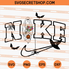 Halloween Ghost Nike Logo SVG
