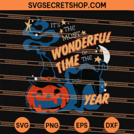 It's the Most Wonderful Time of the Year black cat Halloween SVG