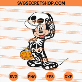 Mickey Skeleton Halloween SVG