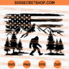 Mountain Bigfoot American SVG, Bigfoot SVG, Mountain SVG 1 Mountain Bigfoot American SVG