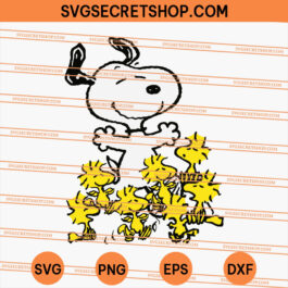 Peanuts Snoopy chick party SVG