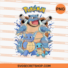 Pokemon Squirtle Evolution PNG