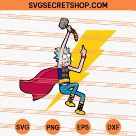 Rick And Morty Thor SVG, Rick And Morty SVG
