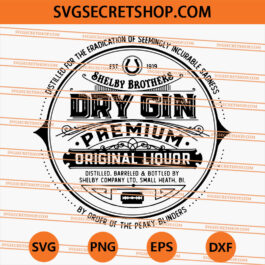 Shelby Brothers Dry Gin SVG
