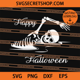 Skull Happy Halloween SVG