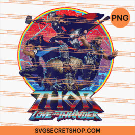 Thor Love And Thunder Character Badge PNG