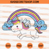 Unicorn With Rainbow SVG, Unicorn SVG 1 Unicorn With Rainbow SVG