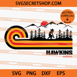 Visit Hawkins Retro 70s Vibe SVG