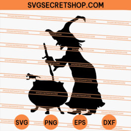 Witch Stirring the Pot SVG