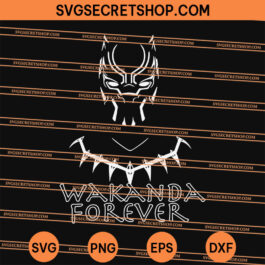 Black Panther Wakanda Forever SVG