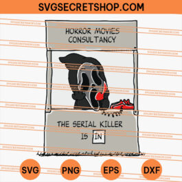 Ghostface Horror movies consultancy the serial killer is in SVG