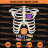 Halloween Candy Xray Skeleton SVG