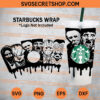Horror Movie Characters Starbucks Cup SVG