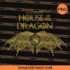 House of the Dragon Targaryen Crest Gold Wings PNG