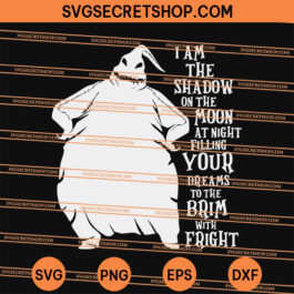 Oogie Boogie I am the shadow on the moon at night SVG