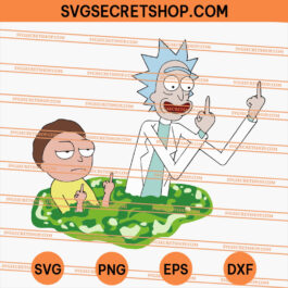 Rick And Morty Middle Finger SVG, Rick And Morty SVG, Middle Finger SVG