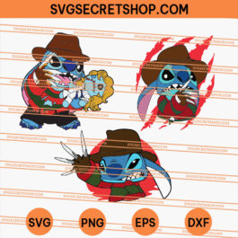 Stitch Freddy Krueger Bundle SVG