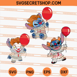Stitch Pennywise Bundle SVG