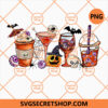 Autumn Fall Coffee Latte Cups Horrors PNG