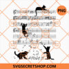 Black Cat Climbing Playing Sheet Music Note PNG, Black Cat PNG, Black Cat Climbing PNG 2 Black Cat Climbing Playing Sheet Music Note PNG